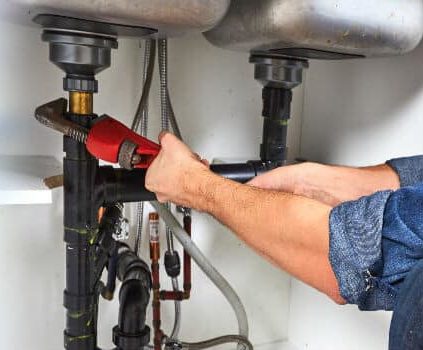 plumber under sink repair