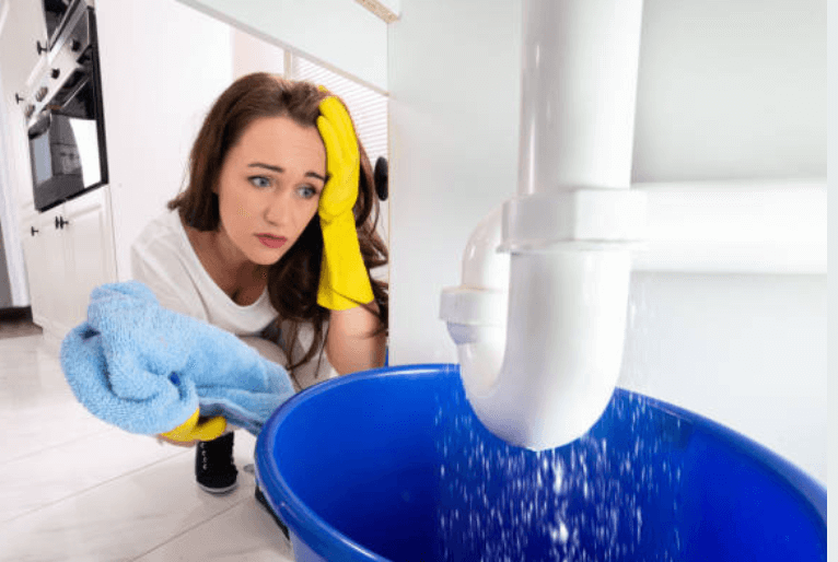 leaking pipe under sink